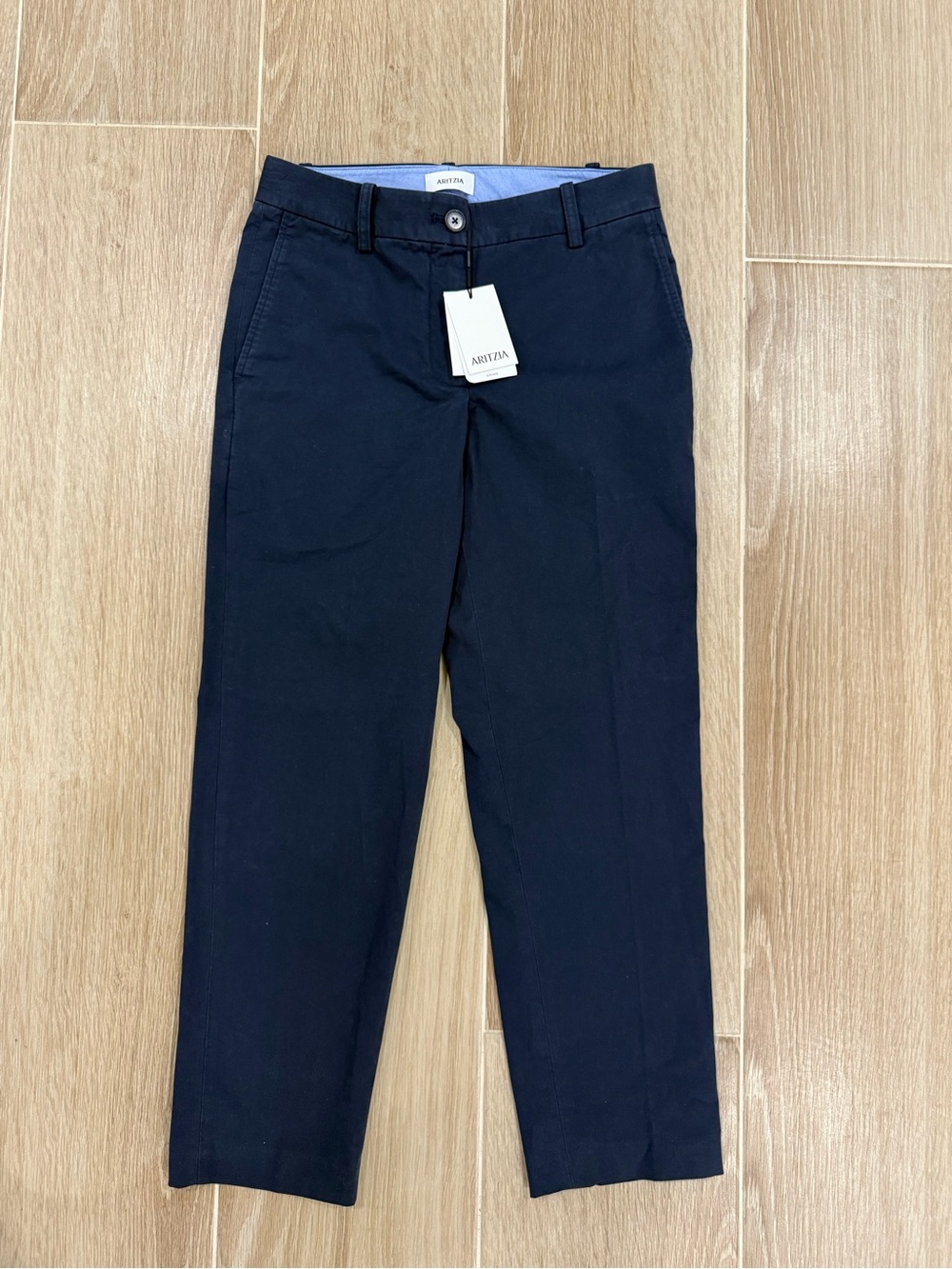 Aritzia Men's Navy Straight Chinos